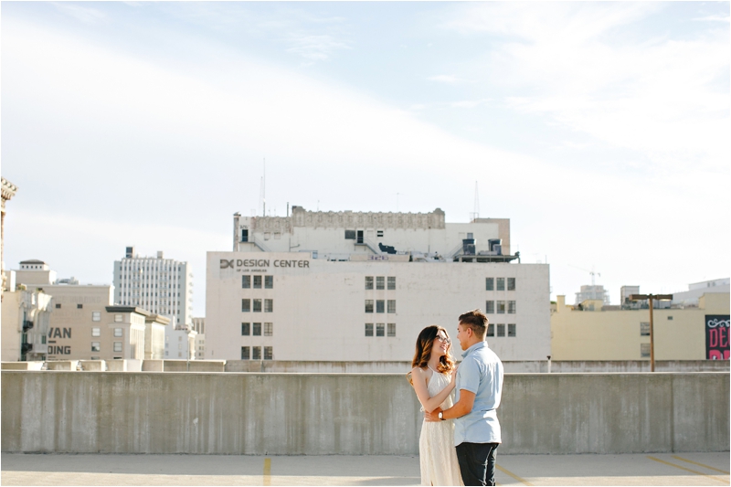 Downtown Los Angeles Engagement Photographer Downtown Los Angeles Photographer DTLA Photographer Rooftop Engagement Photographer 002