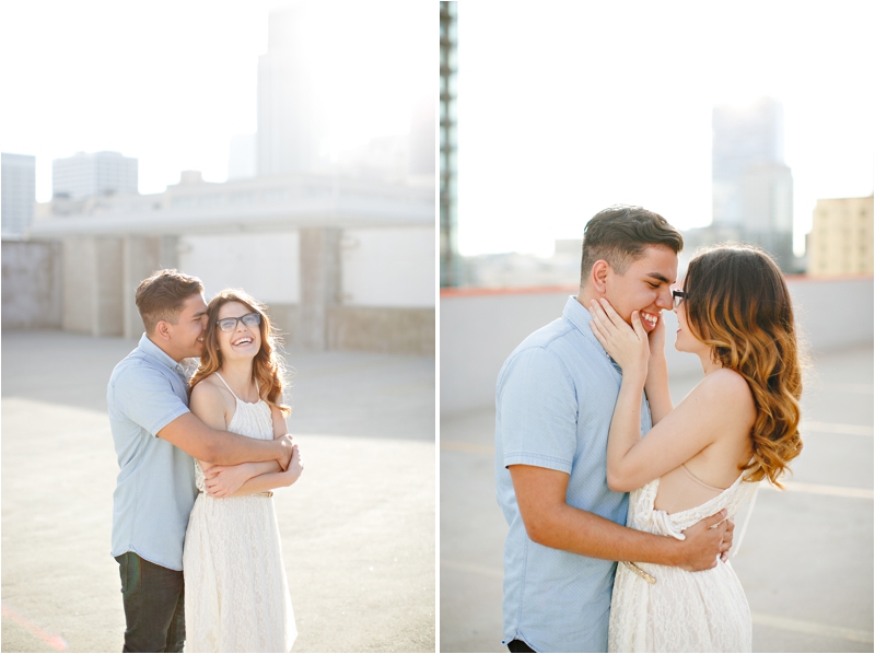 Downtown Los Angeles Engagement Photographer Downtown Los Angeles Photographer DTLA Photographer Rooftop Engagement Photographer 008