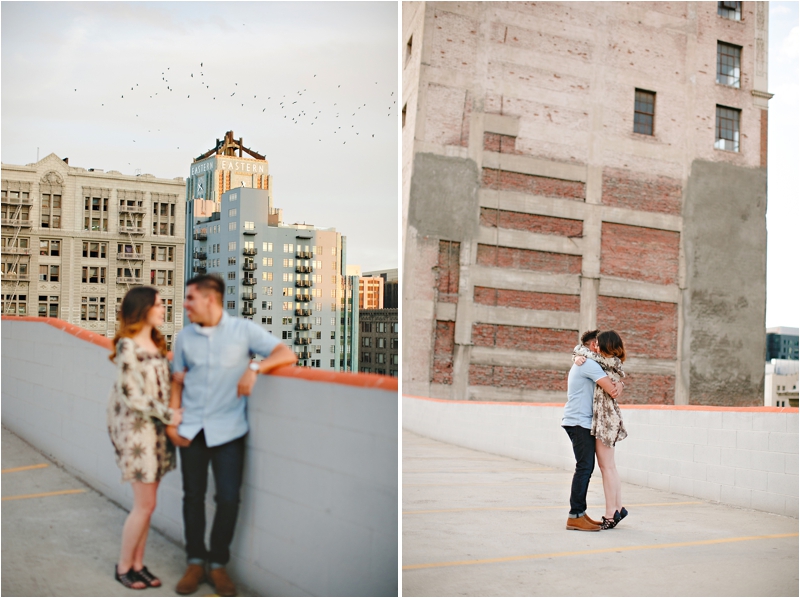 Downtown Los Angeles Engagement Photographer Downtown Los Angeles Photographer DTLA Photographer Rooftop Engagement Photographer 023