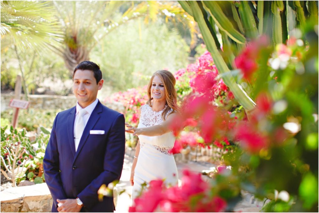 Leo Carrillo Ranch Wedding First Look Stacee Lianna Photography