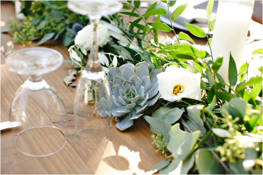 Leo Carrillo Ranch Wedding Floral Table Runner Stacee Lianna Photography