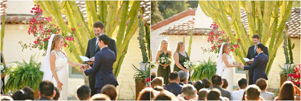 Leo Carrillo Ranch Wedding Exchanging Rings Stacee Lianna Photography