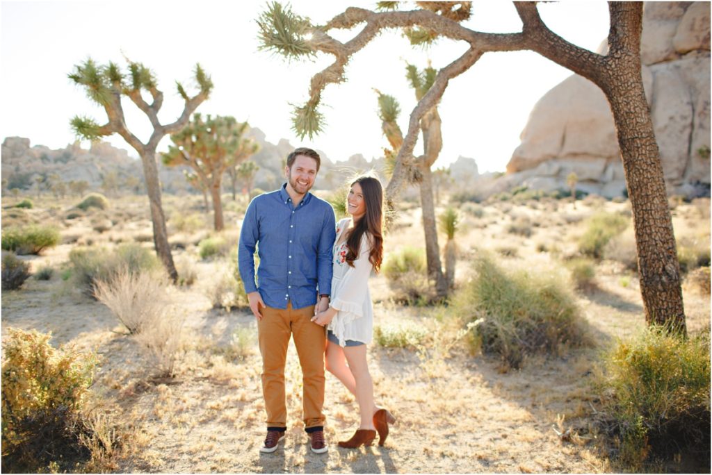 Joshua Tree Engagement Photos Couple Laughing Stacee Lianna Photography