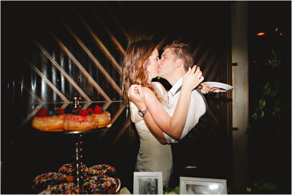 Cake Cutting Kiss | Stacee Lianna Photography